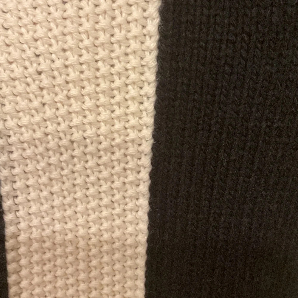 Topshop Monochrome Striped Sweater, Size M